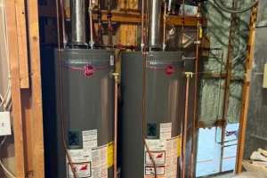 water heater installed in a residential house